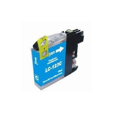LC123C - cartouche compatible Brother - cyan