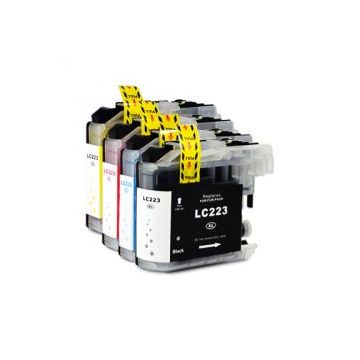 LC223 - Cartouches compatibles Brother - Multipack 4 couleurs (BK,C,M,Y)