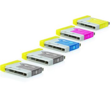 LC985 - Cartouches compatibles Brother - Multipack 5 cartouches (2xBK + C,M,Y)