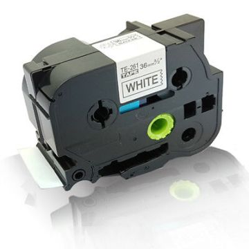 TZE261 - ruban cassette compatible Brother - noir, blanc