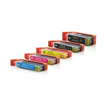 PGI550XL-CLI551XL - Cartouches compatibles Canon - Multipack 5 cartouches (PGI-550XL + CLI551XL BKCMY)