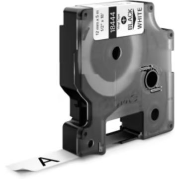 18444 / S0718600 - ruban compatible Dymo - noir, blanc