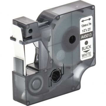 45013 / S0720530 - rouleau d'étiquettes compatible Dymo - noir, blanc