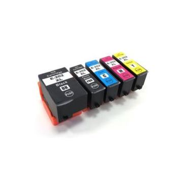 202XL - Cartouches compatibles Epson - Multipack 5 cartouches (BK,C,M,Y,PB)