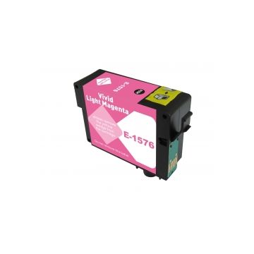 C13T15764010 / T1576 - cartouche compatible Epson - magenta photo