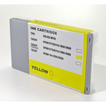 C13T603400 / T6034 - cartouche compatible Epson - jaune
