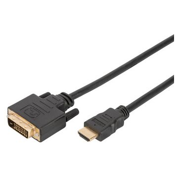 DIGITUS Câble d'adaptateur HDMI, HDMI-A - DVI, 2,0 m, noir