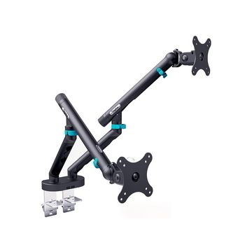 DIGITUS Bras support pour 2 écrans Design, avec pince, noir