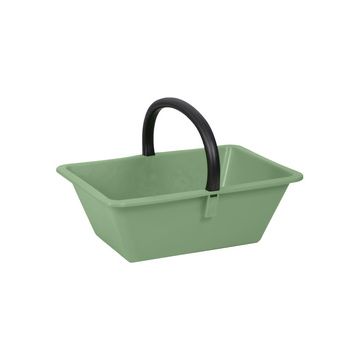 EDA Panier avec anse, 18 litres, plastique, vert