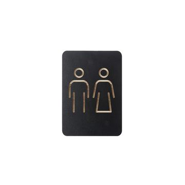 EUROPEL Pictogramme "WC hommes & femmes", noir