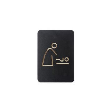 EUROPEL Pictogramme "espace change bébé", noir