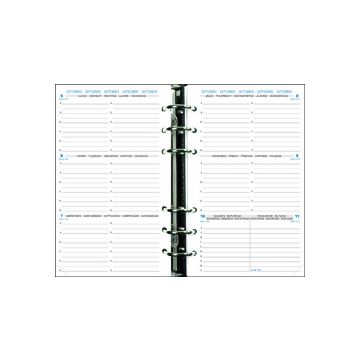 EXACOMPTA Recharge Exatime 17, 2026/2027, 1 semaine/2 pages