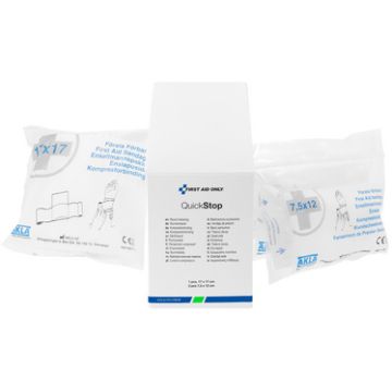 FIRST AID ONLY Steriles Wundverband-Set QuickStop, 3er Set