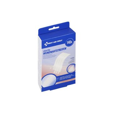 FIRST AID ONLY Wundnahtstreifen steril, weiß, 140er Blister
