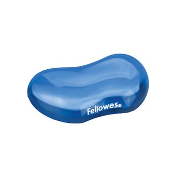 Fellowes Repose-poignet pour souris Crystal Gel, bleu