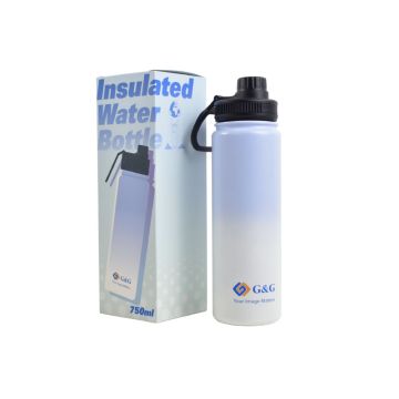 G&G - Bouteille isotherme en acier inoxydable - 750ml