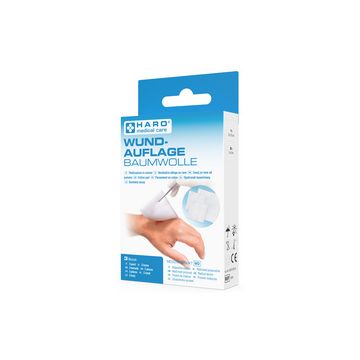 HARO Pansement, en coton, blanc, pack de 3