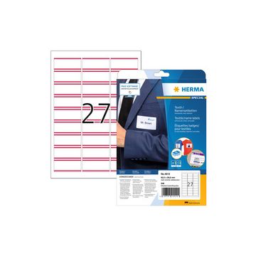 HERMA Etiquettes badges SPECIAL, 63,5 x 29,6 mm, bande bleu