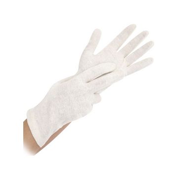 HYGONORM Gant en coton Nature, M, naturel x24
