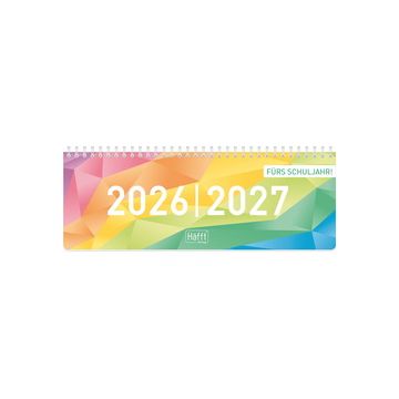 Häfft Schuljahres-Tischkalender "Rainbow", 2026/2027 Häfft Schuljahres-Tischkalender "Rainbow", 2026/2027