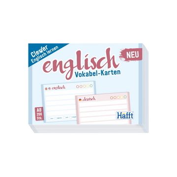 Häfft Vokabel-Karten "Englisch", DIN A8, 74 x 52 mm, 100 St.