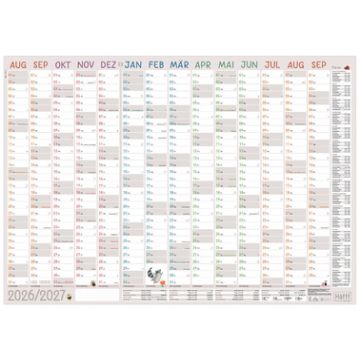 Häfft Wandkalender Erzieher, 890 x 630 mm, 2026/2027
