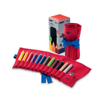 LAMY Crayon de couleur 3-en-1 3plus, rouleau de 12