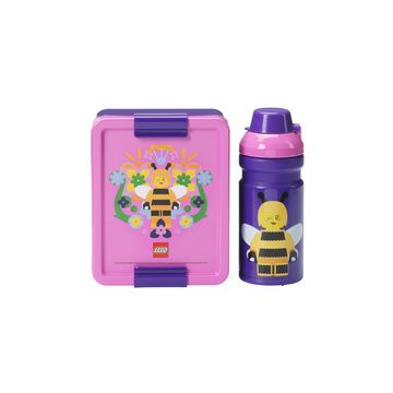 LEGO Gourde + Boîte à goûter LUNCH SET BEE, lilas