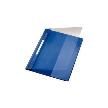 LEITZ Chemise à lamelle Exquisit, format A4+, PVC, bleu