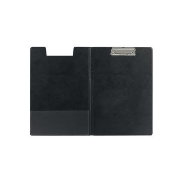 LEITZ Porte-bloc à pince avec rabat, A4, couverture PP, noir