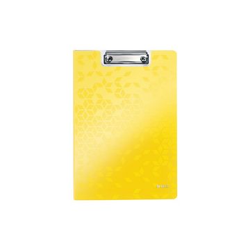 LEITZ Porte-bloc à rabat WOW, A4, polyfoam, jaune métallisé
