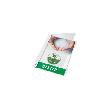 LEITZ chemise à lamelle Standard, format A4, PP, blanc,