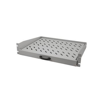 LogiLink Étagère 19" avec poignée, 2 U, coulissant, gris LogiLink Étagère 19" avec poignée, 2 U, coulissant, gris