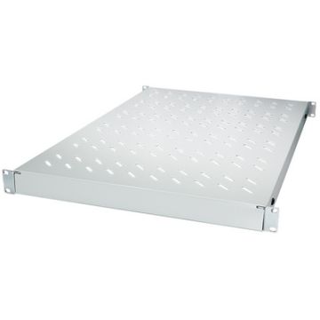 LogiLink 19" Fachboden, 1 HE, verstellbar, (T)570 mm, grau