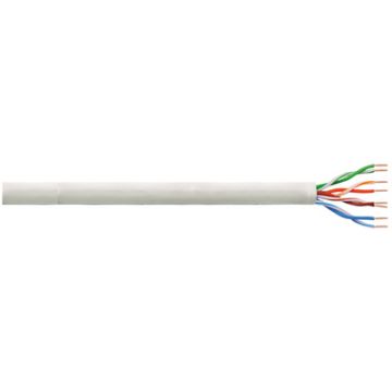 LogiLink Câble Patch, Cat. 6, U/UTP, 100 m, gris clair