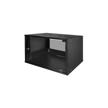 LogiLink Coffret mural 19" ECO, 6 U, assemblé, noir