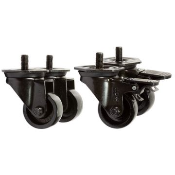 LogiLink Kit de roulettes pour baies 19", capacité de charge