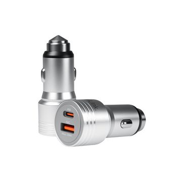LogiLink Chargeur USB pour voiture, 2 ports, 20 W, argent