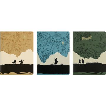 MOLESKINE Cahier "Seigneur des anneaux", XL, lot de 3