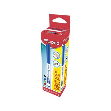 Maped Feutre effaçable à sec Marker'Peps, pack promo de 12