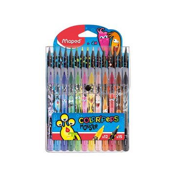 Maped Kit de coloriage COLOR'PEPS MONSTER, étui de 27 pièces