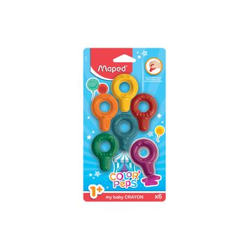 Maped my baby Craie de coloriage COLOR'PEPS, blister de 6