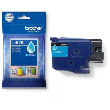LC528C - cartouche de marque Brother - cyan