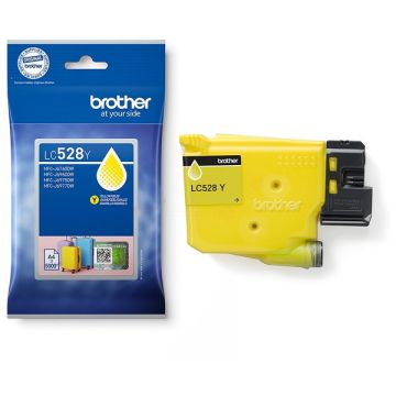 LC528Y - cartouche de marque Brother - jaune