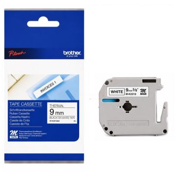 MK221SBZ - ruban cassette de marque Brother - noir, blanc