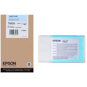 C13T602500 / T6025 - cartouche de marque Epson - cyan photo