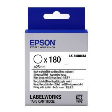 C53S658901 / LK-8WBWAA - rouleau d'étiquettes de marque Epson - noir, blanc