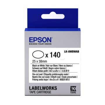 C53S658902 / LK-8WBWAB - rouleau d'étiquettes de marque Epson - noir, blanc