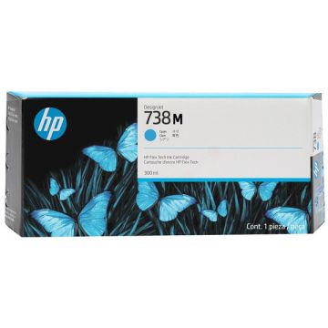 676M9A / 738M - cartouche de marque HP - cyan