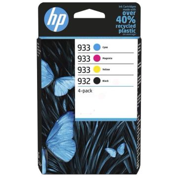 6ZC71AE / 932/933 - cartouches de marque HP - multipack 4 couleurs : noire, cyan, magenta, jaune